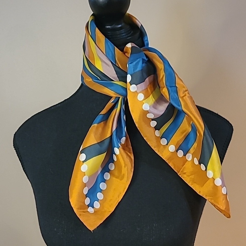 IT'S A HONEY ORIGINAL Vintage Colorful Square Scarf, Japan